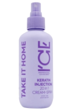 NS/I`CE Professional/HOME/KERATIN INJECTION/Кератин-ый крем-спрей д/повреж-ых волос 20в1, 200мл, 6шт