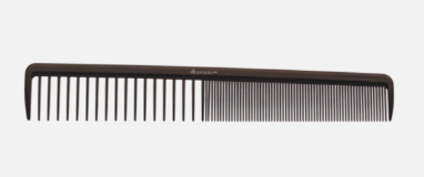 Расческа рабочая DEWAL MAGNESIUM комбинированная, широкая, черная 19.5см