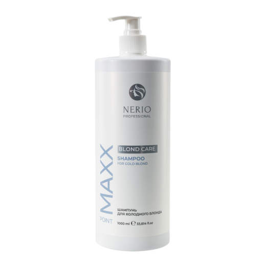 MAXX POINT Оттеночный шампунь Blond Care Cold Blond для холодного блонда, с дозатором, 1000 мл