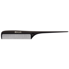 Расческа рабочая DEWAL MAGNESIUM с пластиковым хвостиком, черная 22,5см